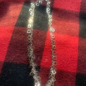 Silver Heart Chain Necklace 925